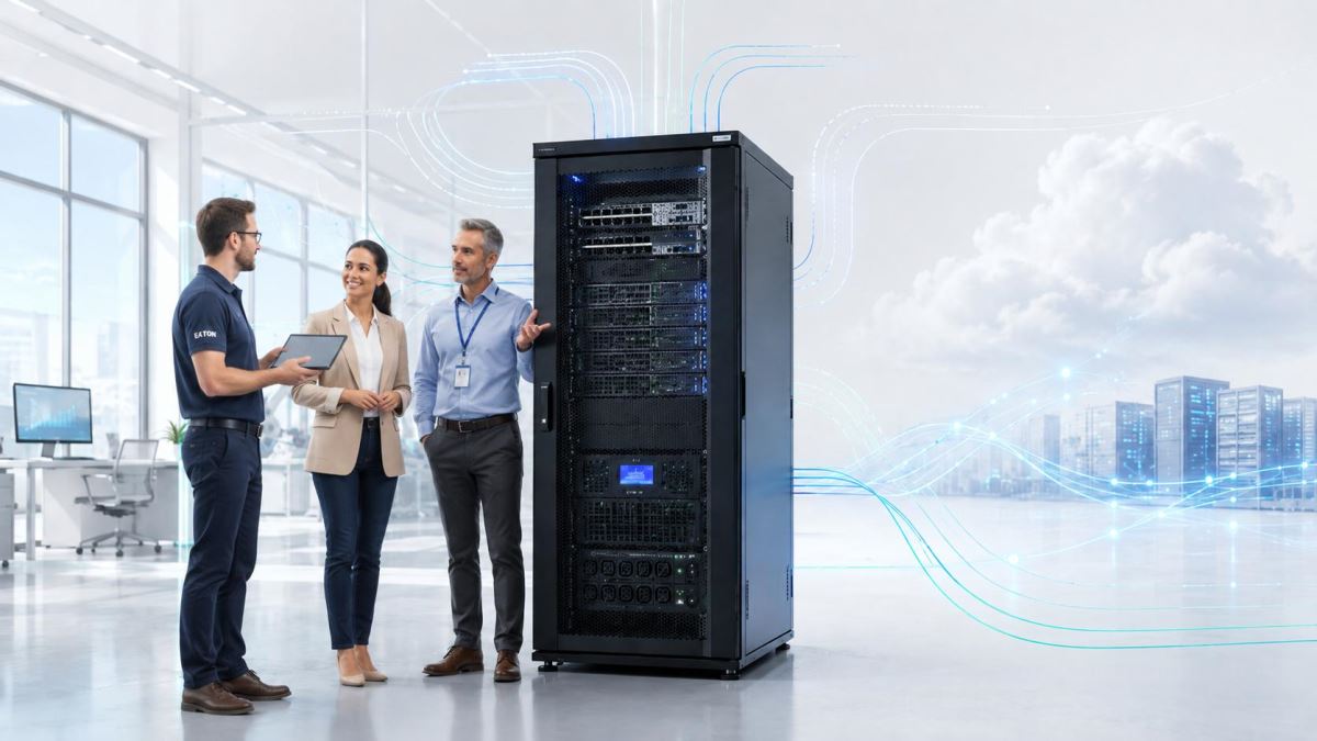 Eaton 微型資料中心 Edge Computing 企業機房規劃與工程師諮詢情境